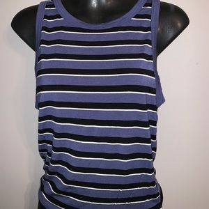 Blue striped tank top from American eagle